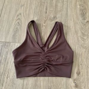 Alo wild thing bra raisin